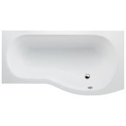 Cleargreen baignoire-douche asymétrique ecoround r22 170x80x74 cm lucite®