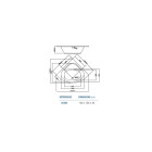 Baignoire d'angle 240l 135x135x45cm elena