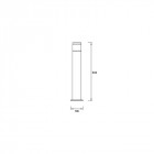 Balise de jardin arrow led 12 ampoules