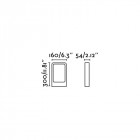 Balise de jardin gris fonce das h30 cm
