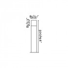Balise de jardin grise tarraco 1 ampoule