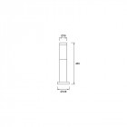 Balise de jardin koral 1 ampoule h450 cm