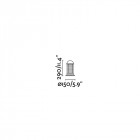 Balise de jardin noire verno 1 ampoule h29 cm