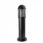 Balise de jardin noire verno 1 ampoule h65 cm