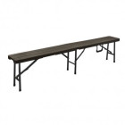 Banc pliant imitation bois marron