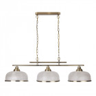 Barre bistrot ii, laiton antique et verre, 3 ampoules Barre bistrot ii, laiton antique et verre, 3 ampoules