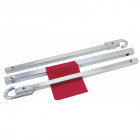 Barre de remorquage charge utile 1.8 tonnes enclenchement automatique sans outils acier galvanisé x 2 outils atelier bricol helloshop26 3417018