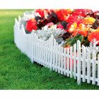 Barrière de jardin blanche 60x32.5cm 4pc