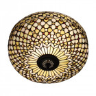 Plafonnier mille feux, verre et métal