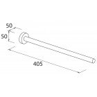 Porte serviette 1 barre fixe en laiton chromé serie varuna