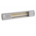 Rampe de chauffage électrique, 1.65kw, 64cm, alu poli/ terrasse/ intérieur burda
