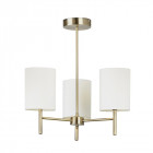 Plafonnier brio, laiton antique, 3 ampoules