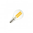 Blister de 2 ampoules led filament sphérique E14 4W