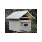 Boîte aux lettres en bois créastuce : maillat (1 porte)
