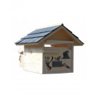 Boîte aux lettres en bois créastuce : st hubert (2 portes prestige)