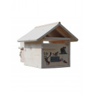 Boîte aux lettres en bois créastuce : st hubert (2 portes)