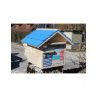 Boîte aux lettres en bois créastuce :une lettre a la mer (2 portes prestige)