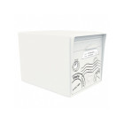 Boite aux lettres signée 1 porte : blanche + porte "globe trotter"-sgsbl-gt
