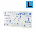 Boite de 100 gants nitrile taille l/10 ep 5910