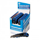 Boîte présentoir de 10 cutters à lame sécable auto-rechargeables 18 mm - 10 pcs