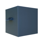Boite à eau zinc 190x190x190 - Bleu cendre