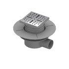 Bonde à sortie horizontale pour bac receveur de douche à carreler RAINY et HIGH RAINY Aurlane - FAC033