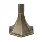 Borne d'extérieur noire street 1 ampoule 122 cm