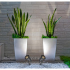 Borne d'extérieur noire street 1 ampoule 29 cm