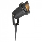 Borne d'extérieur noire street 1 ampoule 31 cm