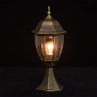 Borne d'extérieur noire street 1 ampoule 50 cm