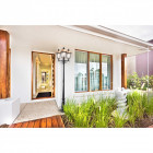 Borne d'extérieur noire street 3 ampoules 231 cm