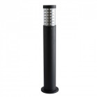 Borne d'extérieur noire street 5 ampoules 75 cm