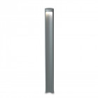 Borne haute 90cm, led, aluminium et polycarbonate, gris