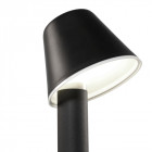 Borne smile 110 cm, polypropylène et polycarbonate, noir