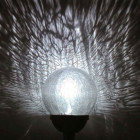 Borne solaire 2 led 8cm blanc/multicolore