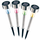 Borne solaire multicolore 4 pièces