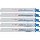 Jeu de 5 lames de scie sabre PRO Medium-Thick Metal precise S1137BEF - 225 mm - BOSCH - 2608658994