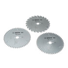 Jeu de lames de scie circulaire 190 mm PRO bois 3ST 24/48 dents - BOSCH - 2608644731