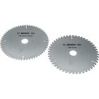 Lot de 2 lames de scie circulaire PRO pour bois et matériaux multiples 216 mm - BOSCH - 2608644734