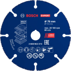 Disque à tronçonner carbure EXPERT Multi Material - Pour mini meuleuses angulaires - BOSCH - 2608902373