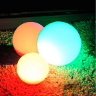 Boule solaire multicolore+télécommande ø 30 cm