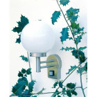 Brilliant aalborg 44097/82 applique murale extérieure avec détecteur de mouvement acier/verre 60 w e27 argent