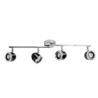 Brilliant g10032/76 lampe plafonnier cinda - halogène  4 spots  gu10 42w