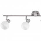 Brilliant g16332/13 plafonnier philo 4l ajustable blanc e14 acier/verre 70 x 20 cm