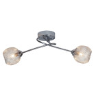Brilliant g37324/15 jaden spot de plafond à 2 lumières 33 w g9 230 v chrome