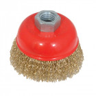 Brosse boisseau fils de laiton ondulés - 75 mm