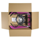 Brouette Bibox Plus 90L renforcée Fuchsia Haemmerlin