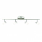 Barre saturn, chrome et acrylique, 4 ampoules