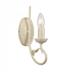 Applique olivia, ivoire / or, 1 ampoule