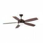Ventilateur de plafond avec lumière marron vanu 1 ampoule